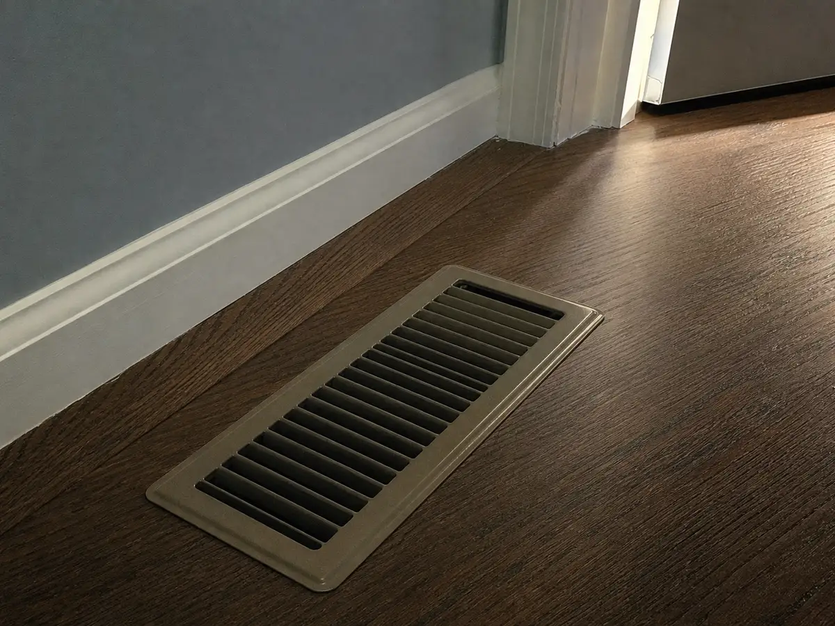 Freshly cleaned vent back in place — completed job in Houston, TX